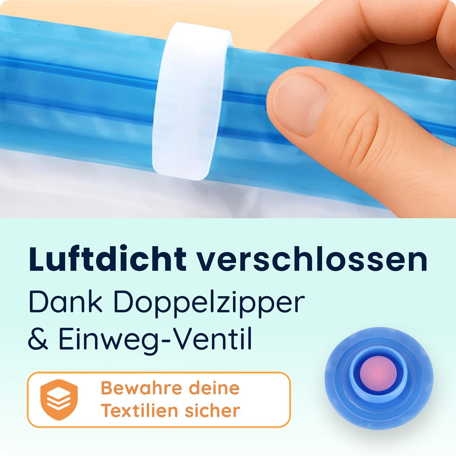 FIGG Vakuumbeutel zur Aufbewahrung von Bettdecken und Kissen